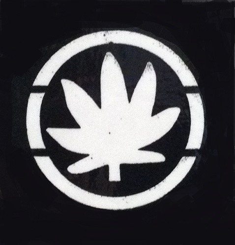 Single use stencils for temporary tattoos BLACK 12 Weed Marijuana Rasta Hemp