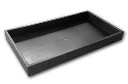 Full Size 1.5 inch Deep Black Plastic Display Tray