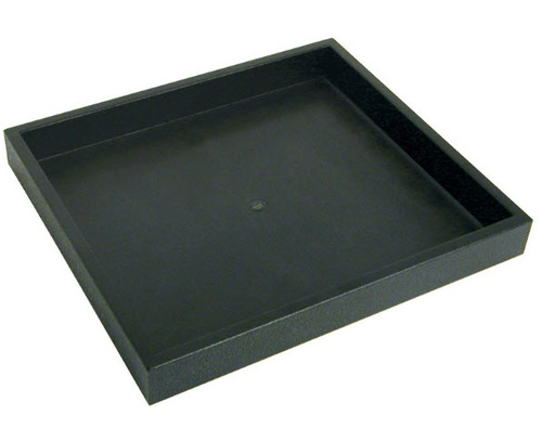 Half Size Black Plastic Display Tray 1 inch deep